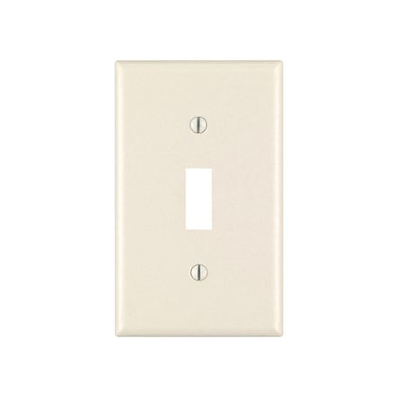 Leviton Leviton Light Almond 1 gang Thermoset Plastic Toggle Wall Plate 10 pk 78001-TMP